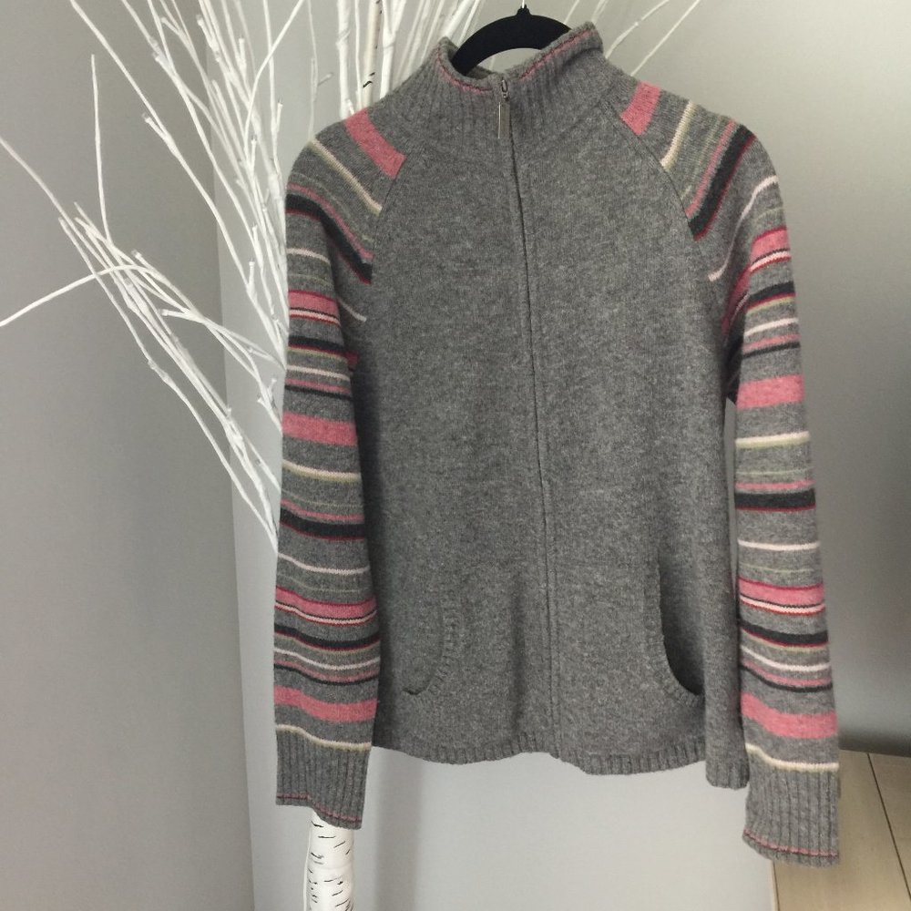 Eddie Bauer Collectibles Lambs' Wool Zip Sweater S
